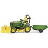 Bruder Mezzo agricolo Bruder 62104 John Deere Trattore tosaerba con rimorchio
