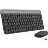 Logitech MK470 Kit Mouse e Tastiera Wireless per Windows, Ricevitore USB 2.4