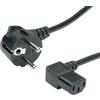 Value Power Cable, Angled IEC Connector cavo di alimentazione Nero 1,8 m Accoppiatore C13 IEC 320
