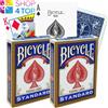 Bicycle 2 Mazzi Blu Bicycle Rider Back Standard Index Gold Tuck Box Carte Da Gioco NUOVE