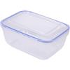 Homéa, Scatola ermetica Coperchio a clip in plastica, 2,3 l, 23 x 17 x 10,5 cm