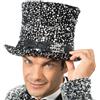 Chaks - Cilindro con paillettes, copricapo per adulti | Accessorio per showman, Capodanno, costumi e Carnevale, cilindro glitterato con motivo a paillettes