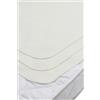 Meyco Molton, confezione da 3 materassini impermeabili per culla (traspiranti e morbidi, 100% cotone, accessori per bambini, dimensioni: 68 x 75 cm), Bianco