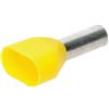 Puntalino Doppio Sez. 6mm Giallo 100pz.. PTL.2-06014