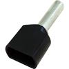 Puntalino Doppo Sez. 1,5mm Nero 500pz. PTL.2-01508