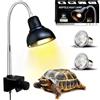 PewinGo Lampada uvb Tartarughe Lampada Rettile e Anfibio con 2 Lampadine UVA UVB a Punto