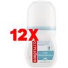 Borotalco 12 X Borotalco Deodorante Roll-on 50 Ml. Invisible Fresh Azzurro