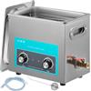VEVOR Pulitore a Ultrasuoni 6 L Macchina Pulitrice a Ultrasuoni Controllo con Manopola in Acciaio Inossidabile 304, con Temporizzatore Riscaldatore per Gioielli, Orologi, Occhiali, Strumenti Dentali