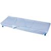 ANDY & HELEN® - Sacco lenzuolo (sopra+sotto) per brandina asilo con angoli elasticizzati per una totale aderenza. Misure standard 65x140 cm in 100% cotone, Celeste