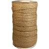 Vaessen Creative Iris Ohyama 1111-002 Vaessen Spago di Iuta, Marrone Kraft, 25 m x 10 mm, per Impacchettare Regali, Decorare, per Decorazioni Floreali e Progetti Creativi con la Carta, Naturale, unità