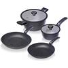 Non applicabile (TG. 6 Pezzi) Moneta Etnea Batteria Essential Set da 6 Pezzi, 2 Padelle 24 e 28