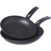 Non applicabile (TG. 24-28 cm) Moneta Etnea Evolution Set Padelle 24-28cm, anche per induzione,