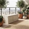 Tontarelli Cassapanca contenitore Baule da esterno in Resina 86x40x42 cm Angora Tontarelli