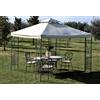 G. DEL RE Gazebo 3x3 da Giardino esterno Acciaio + Copertura Top G.del Re TYF-3133B