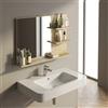 DecHome Mobile con Specchio Bagno 3 ripiani 75x10x48 cm Legno DecHome