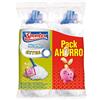 Spontex Extra X2 Mop in microfibra Pack Risparmio 2 Unità