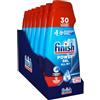 Finish Powergel Detersivo Lavastoviglie Fresh, Gel Lavastoviglie, 210 Lavaggi, 7 confezioni da 30 Lavaggi di Liquido Lavastoviglie