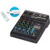 Mixer Controller Audio USB Consolle Professionale 4 Canali Usb karaoke Dj SJ-04