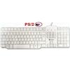Olidata TASTIERA QWERTY per PC MAC ATTACCO PORTA PS2 PS/2 BIANCA CON FILO seriale