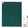 VEVOR Copertura Telo Termico 6x11,6M per Piscina da 5,5x11M Fuori Terra in Verde