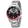 Sector Orologio Uomo SECTOR 230 R3253161021 Bracciale Acciaio Nero Rosso Sub 100mt