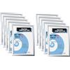 TUKA-i-AKUT 10X A4 Cornice a Scatto in Alluminio Profilo 25 mm, Pieghevoli Cornice a Clip per Poster Foto Display Pubblicitari, Pannello Protezione, Materiale Fissaggio, Color Argento TKD8420-A4-10X