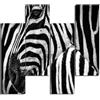 Homemania Quadro Zebra, Bianco, Nero, L76xP0,3xA50 cm