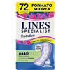Lines Specialist Protection Normal, Assorbenti per Incontinenza Donna, Tecnologia Zero Odore e Protezione Multistrato, Minimo Ingombro, Scorta Mensile, 6 Confezioni da 12 Unità