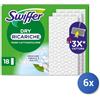 Swiffer 6x Swiffer Panni Pavimenti Polvere 18 Pz. Classici