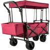 VEVOR Carrello Carretto Tettuccio da Giardino Pieghevole perTrasporto a Mano