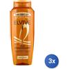L'oreal 3x Elvive Shampoo 300 Ml. Olio Normali