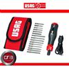 USAG Cacciavite giravite elettrico in astuccio con set inserti Usag 324 XP/B16