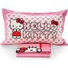 Hermet Lenzuola Hello Kitty singolo Completo Letto una piazza puro cotone 100%