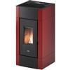 Cadel Stufa pellet 8,5kW CRISTAL 9 T1 Bordeaux 5 stelle Classe A+ 7025034