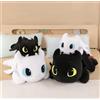 Peluche Dragon Trainer Bianco Nero Giocattolo Regalo Bambini Furia Buia e Bianca