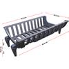LUNAWAY CAST IRON Brucialegna 45x28,5 x15/17cm Porta legna Ghisa braciere per Termo Camini e Stufe