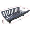 LUNAWAY CAST IRON Brucialegna 45x28,5 x15/17cm Porta legna Ghisa braciere per Termo Camini e Stufe