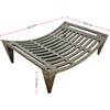 LUNAWAY CAST IRON Brucialegna 64x45 e 45x32 Portalegna in Ghisa braciere per Termo Camino e Stufa