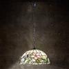 Perenz Sospensione Tiffany In Vetro Multicolor Con Catena D.50 Cm