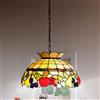 Perenz Sospensione Tiffany Vetro Multicolor Con Catena D.25 Cm