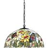 Perenz Sospensione Tiffany In Vetro Multicolor Con Catena D.45 Cm