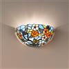 Perenz Applique Tiffany In Vetro Decorato Multicolor H.17 Cm