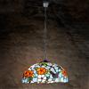 Perenz Sospensione Tiffany Vetro Multicolor Con Catena D.40 Cm