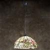 Perenz Sospensione Tiffany In Vetro Multicolor Con Catena D.40 Cm