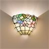 Perenz Applique Tiffany In Vetro Decorato Multicolor H.20 Cm