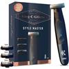 Gillette King C. Gillette Style Master - Trimmer per il viso senza fili da uomo con lama 4D