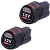Bosch Professional Bosch 1600A00X7D - Batteria agli ioni di litio, 3000 mAh, 12 V, ricaricabile, 3000 mAh, agli ioni di litio, 12 V, colore: Nero