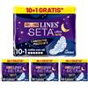 Lines Seta Ultra Notte, 11 Pezzi (Confezione da 4)