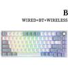 Tastiera meccanica AKKO Cinnamoroll 5075B Plus PBT RGB a tre modalità, regalo pe