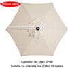 Telo di ricambio per ombrellone da giardino, 2 m, 2,5 2,7 3 copertura 3x2 6 o 8
